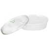 CorningWare French White 1-1/2-qt Oval Covered Casserole
