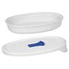 CorningWare French White Pop-Ins 23-oz Oval Dish w/ Cover