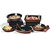 Carlisle Mosaic 3 Qt Black w/Terra Cotta Oval Platter