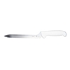 Mercer Cutlery 8" Offset Utility Knife Wavy Edge with White Handle