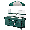 Cambro 6 Well Cart & Umbrella