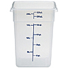 Cambro Translucent 22 qt. CamSquare Container
