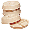 Cambro 3 Compartment Base and Cover Beige Camwear Heat Keepers