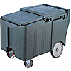 Cambro ICS175LB110 Black SlidingLid Short Ice Caddy
