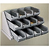 Cambro Organizer Black Rack w/6 Bins