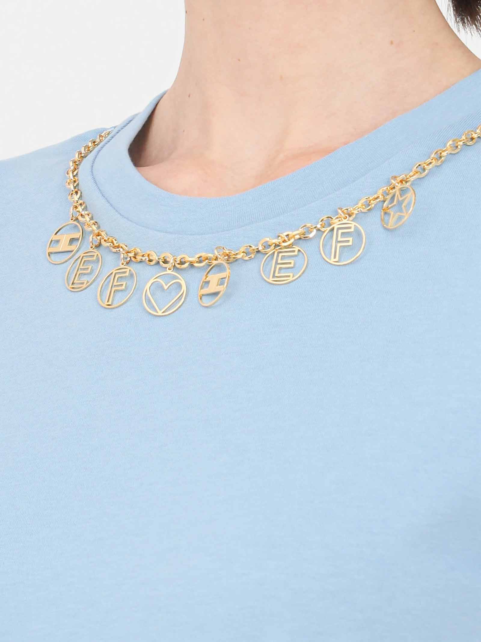 T-shirt con applicazioni - ELISABETTA FRANCHI - Corvino