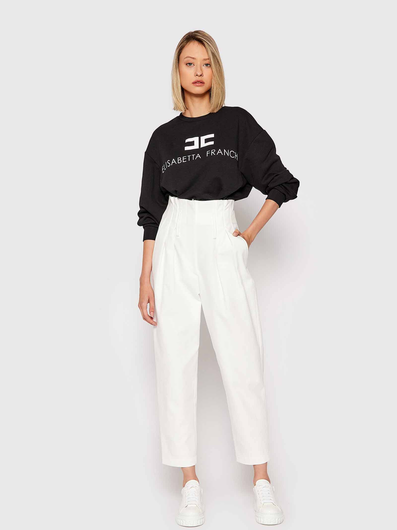 felpa nera elisabetta franchi