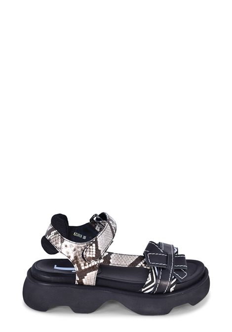  JEANNOT | Sandali | AJ501NERO/PITONE