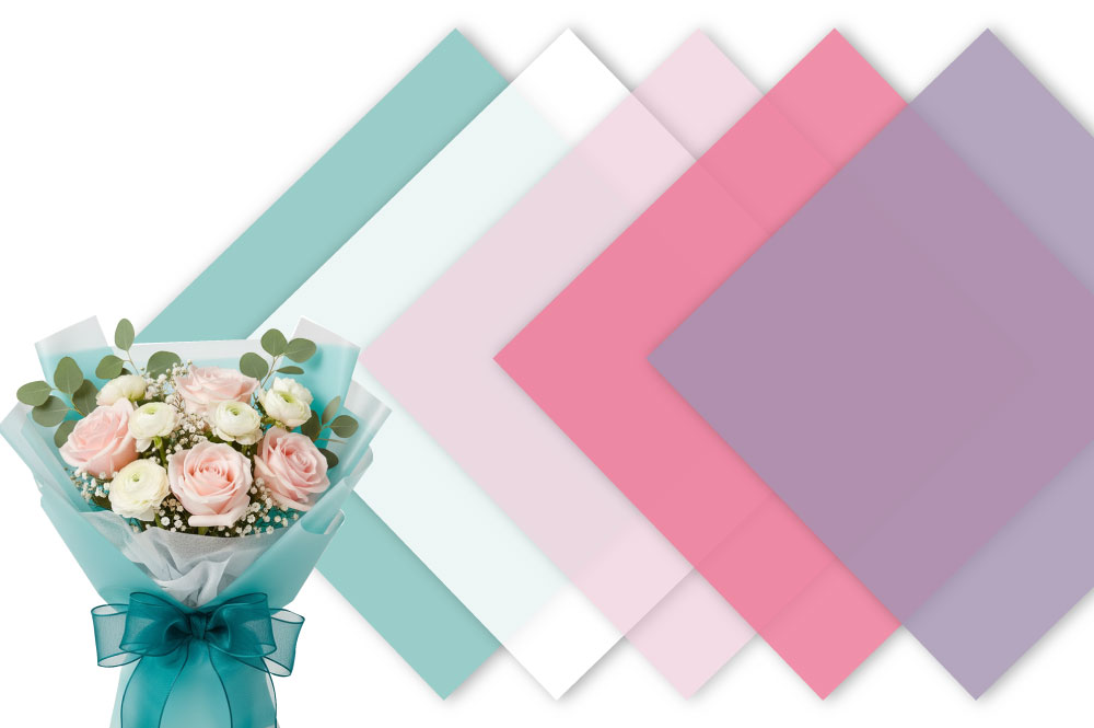 Translucent Floral Wrap