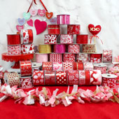 2 1/2" VALENTINE'S DAY RIBBONS ASSORTED-10 YDS (Assorted)