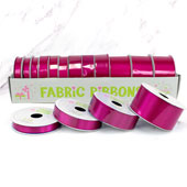 12 ROLLS SATIN RIBBONS MULTIPLE SIZE & PUT-UP (Azalea)