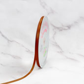 1/4" Single Face Satin Ribbon - 100 Yards (Copper)