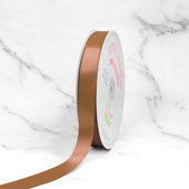 7/8" SINGLE FACE SATIN-100 YDS (Acorn)