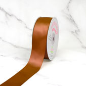 1 1/2" Single Face Satin Ribbon - 50 Yards (Copper)