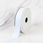 7/8" GLITTER GROSGRAIN RIBBON-10 YDS (White)