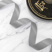 7/8" DOUBLE FACE SATIN-50 YDS (Silver)