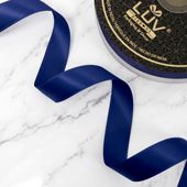 7/8" DOUBLE FACE SATIN-50 YDS (Navy Blue)