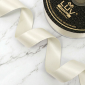 1 1/2" DOUBLE FACE SATIN-25 YDS (Antique White)