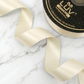 1 1/2" DOUBLE FACE SATIN-25 YDS (Ivory)