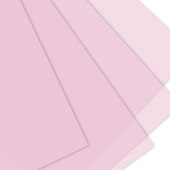 22" X 22" TRANSLUCENT FLORAL WRAP-20 PCS (Light Pink)