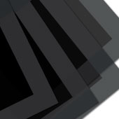 22" X 22" BOLD BORDER FLORAL WRAP-20 PCS (Black)