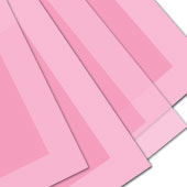 22" X 22" BOLD BORDER FLORAL WRAP-20 PCS (Light Pink)