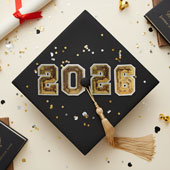 4 PCS "2 0 2 6" SEQUINS PATCHES-SET (Gold)