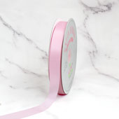 7/8" SINGLE FACE SATIN-100 YDS (Frost Pink)