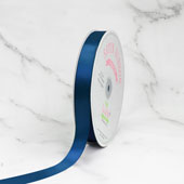 7/8" SINGLE FACE SATIN-100 YDS (Midnight Blue)