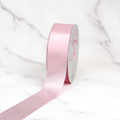 1 1/2" SINGLE FACE SATIN-50 YDS (Frost Pink)