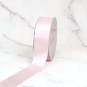 1 1/2" SINGLE FACE SATIN-50 YDS (Frost Pink)