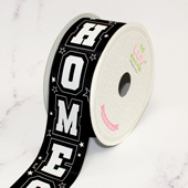 1 1/2" SATIN HOMECOMING RIBBON-21 FEET (Black)