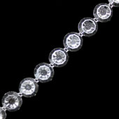 1/2" ROUND BEDAZZLE TRIM-4.5 METERS (Silver)