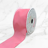 2 1/2" WIRED DECORATIVE VELVET RIBBON-10 YDS (Pink)