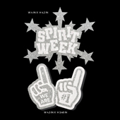 2 PCS #1 & SPIRIT WEEK DECAL-SET (Silver)