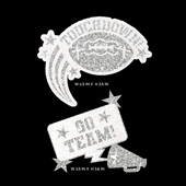 2 PCS GO TEAM & TOUCHDOWN DECAL-SET (Silver)