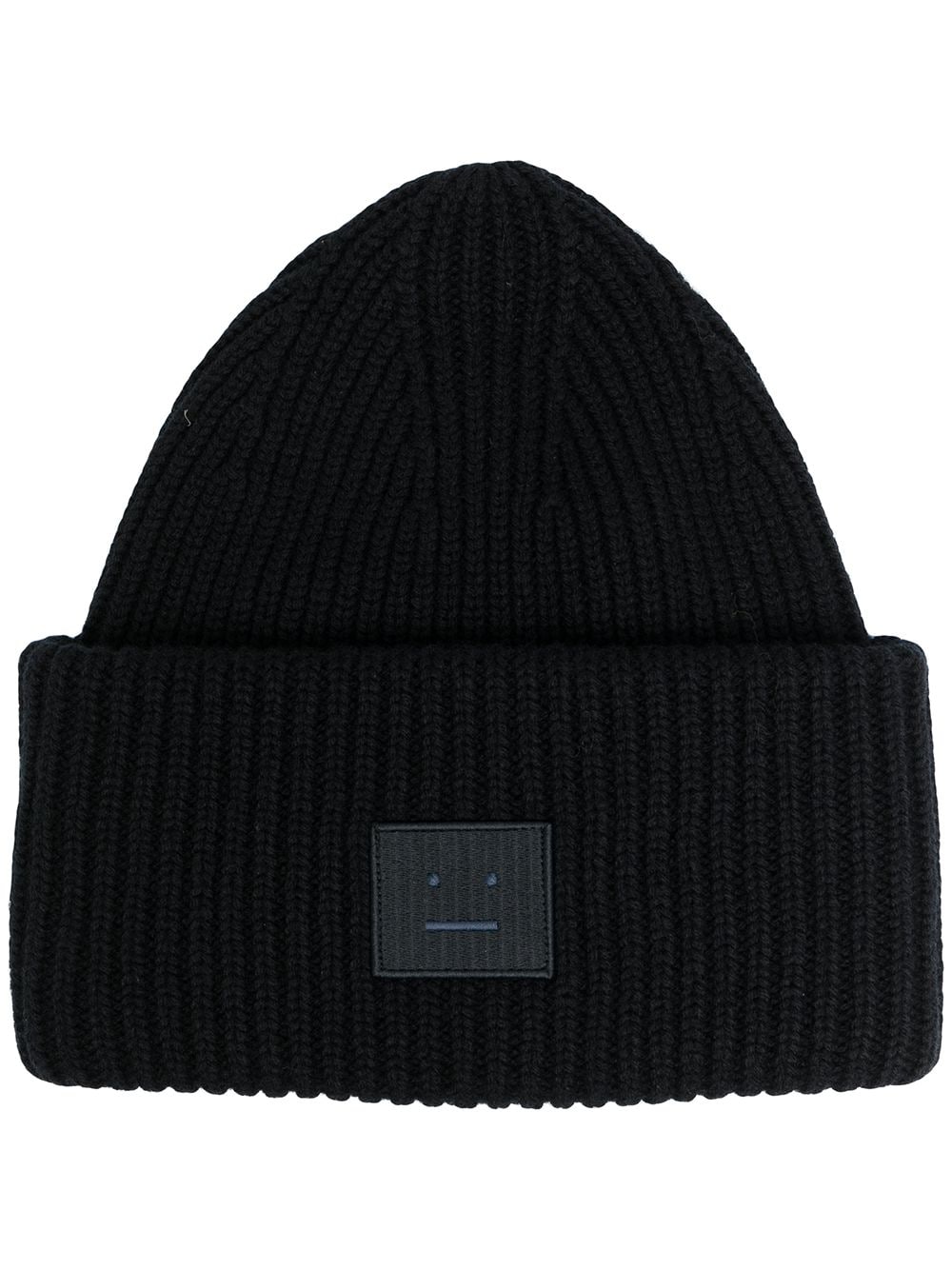 hat with application unisex black in wool acne studios d 2