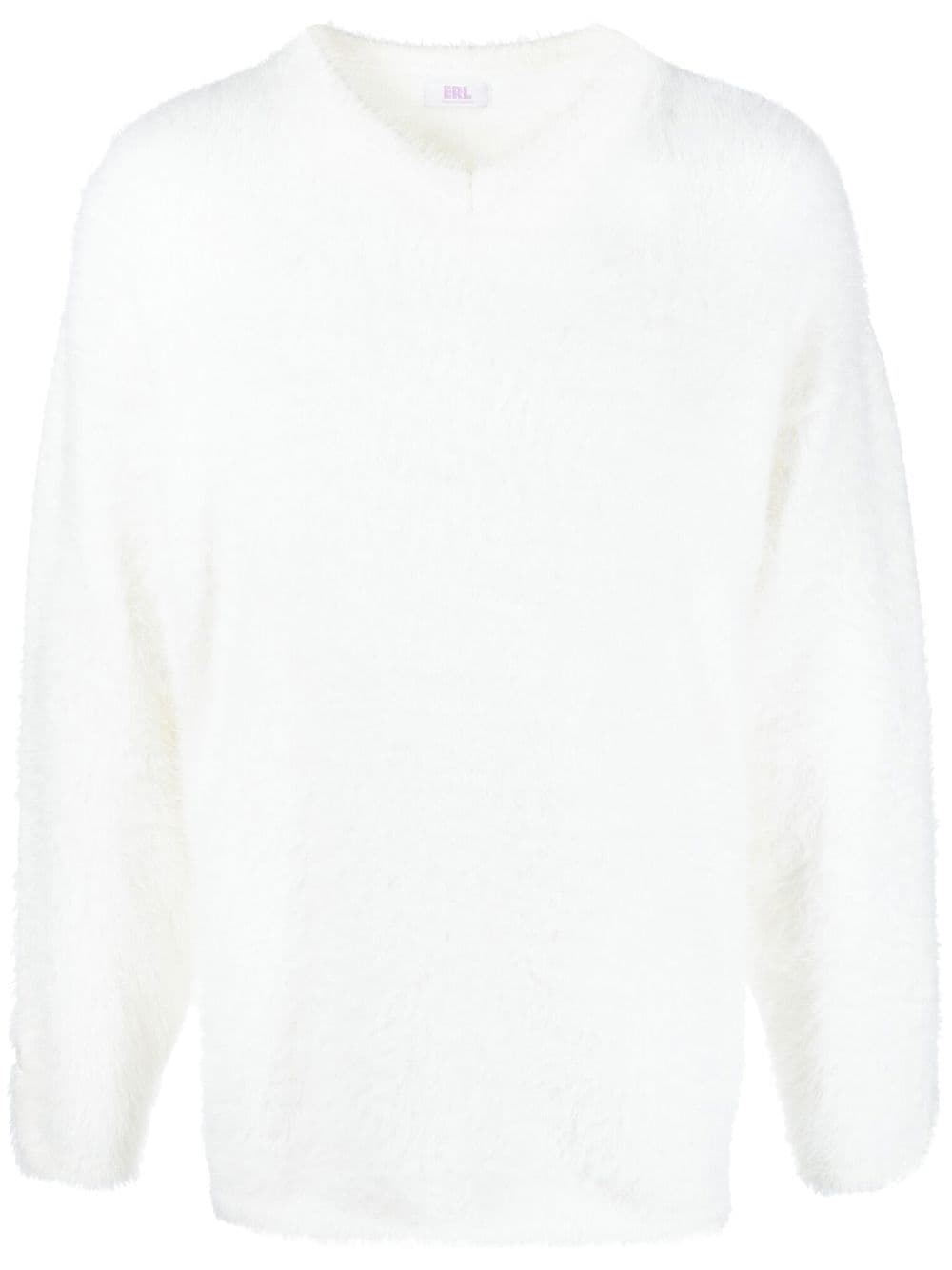 ERL white Hairy sweater