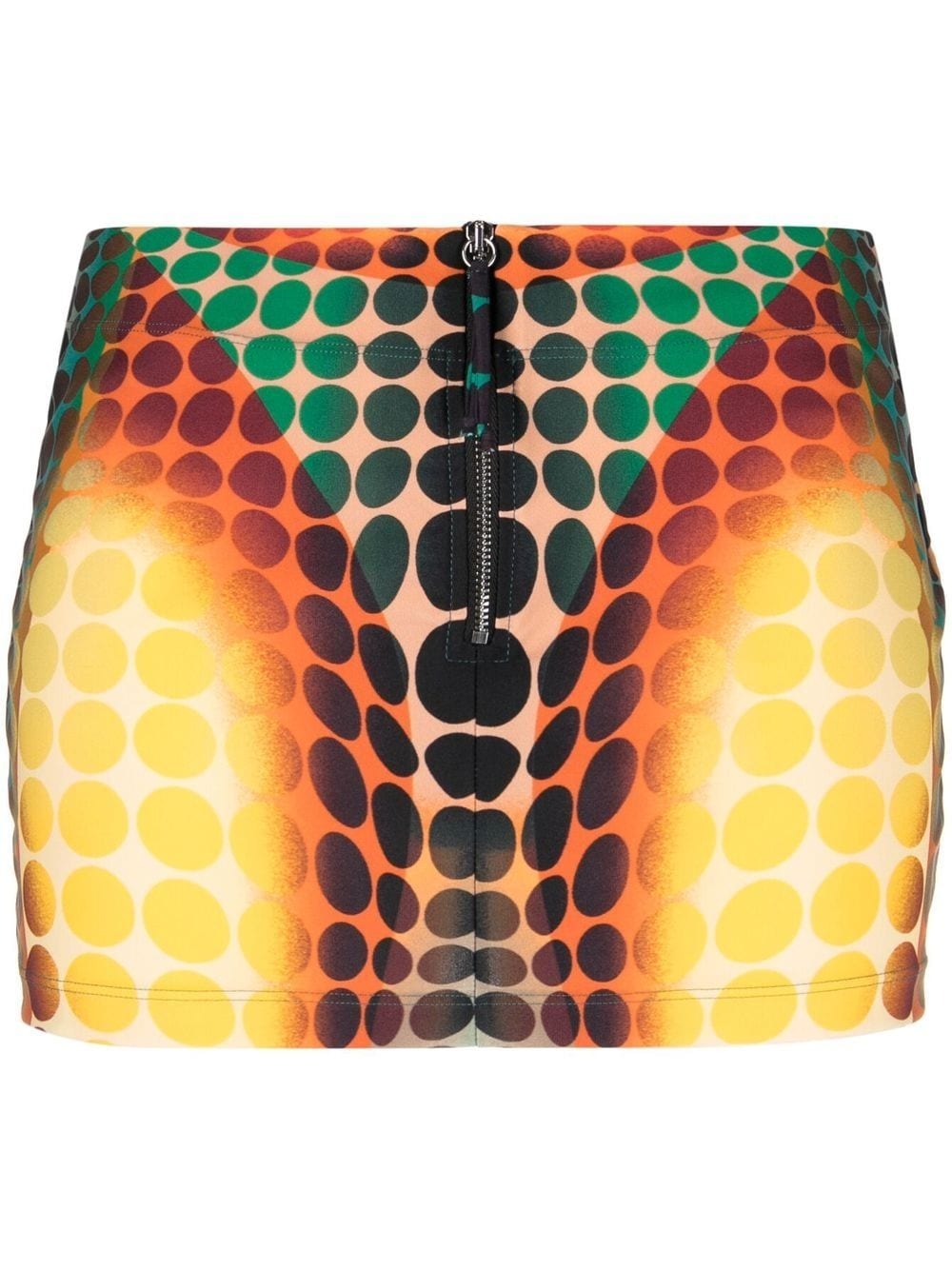 Jean Paul Gaultier Brown Dots Miniskirt