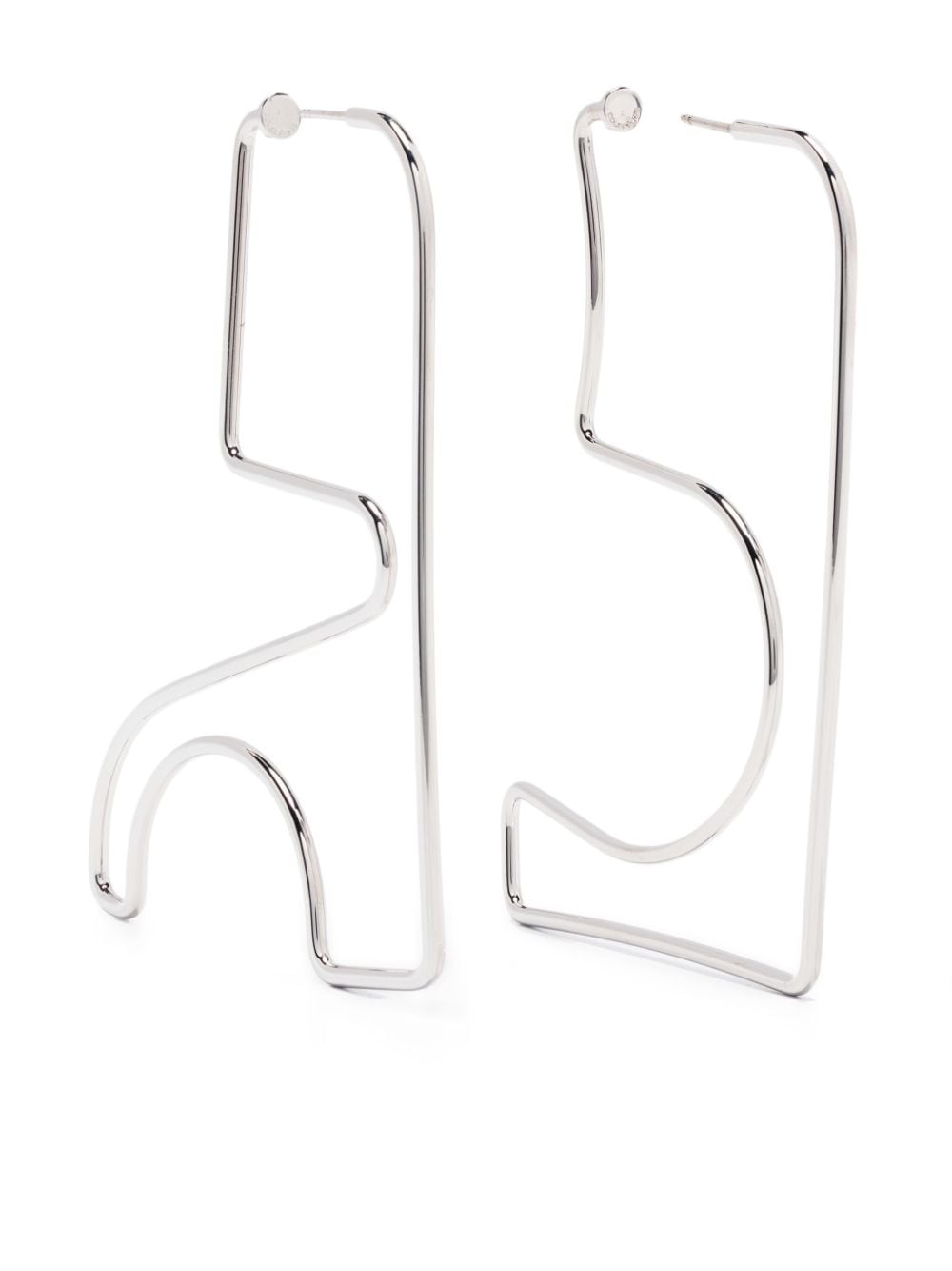 COURRÈGES MEDIUM AC EARRINGS WOMAN SILVER