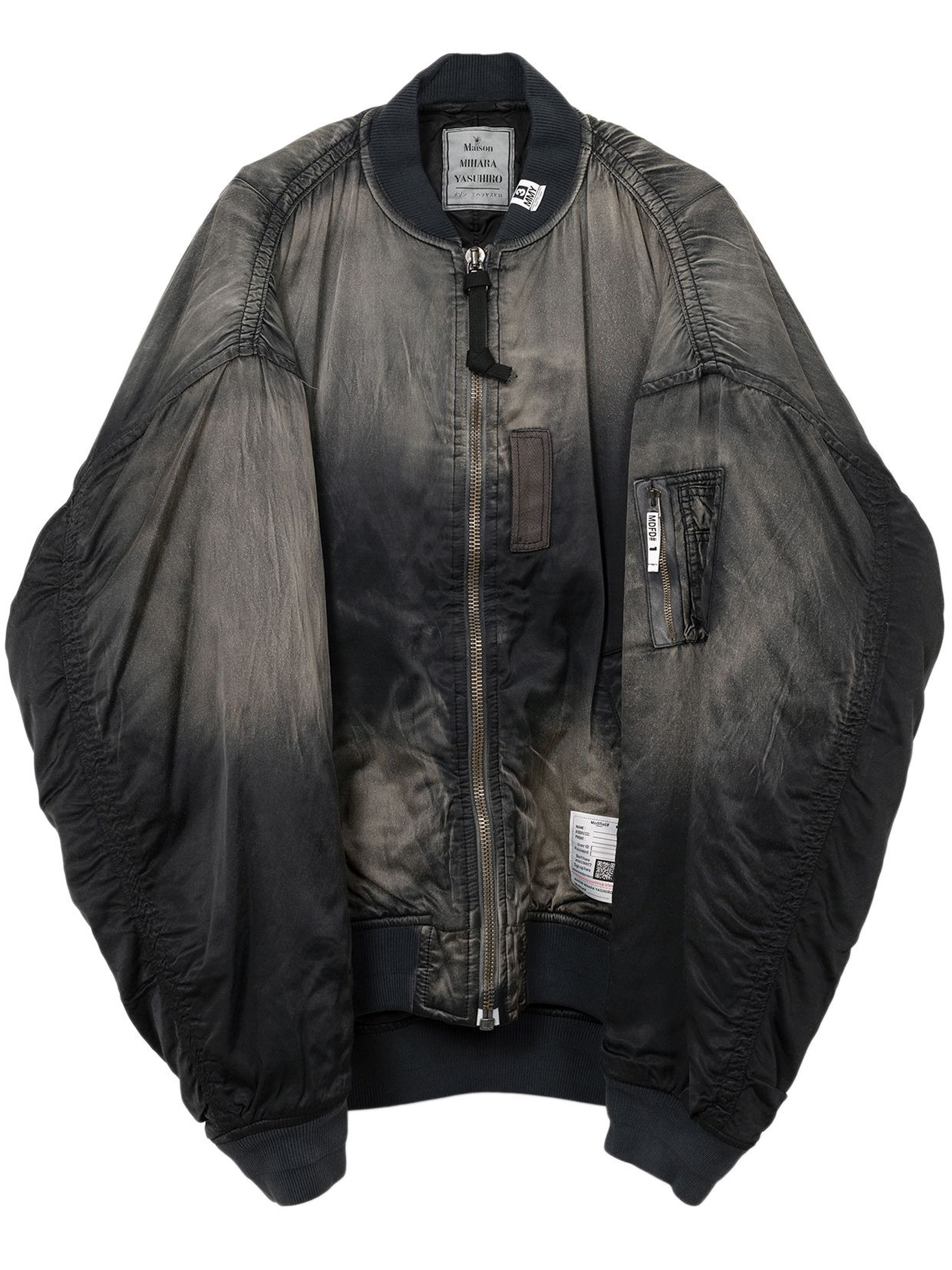aged flight jacket man black in cotton - MAISON MIHARA YASUHIRO  