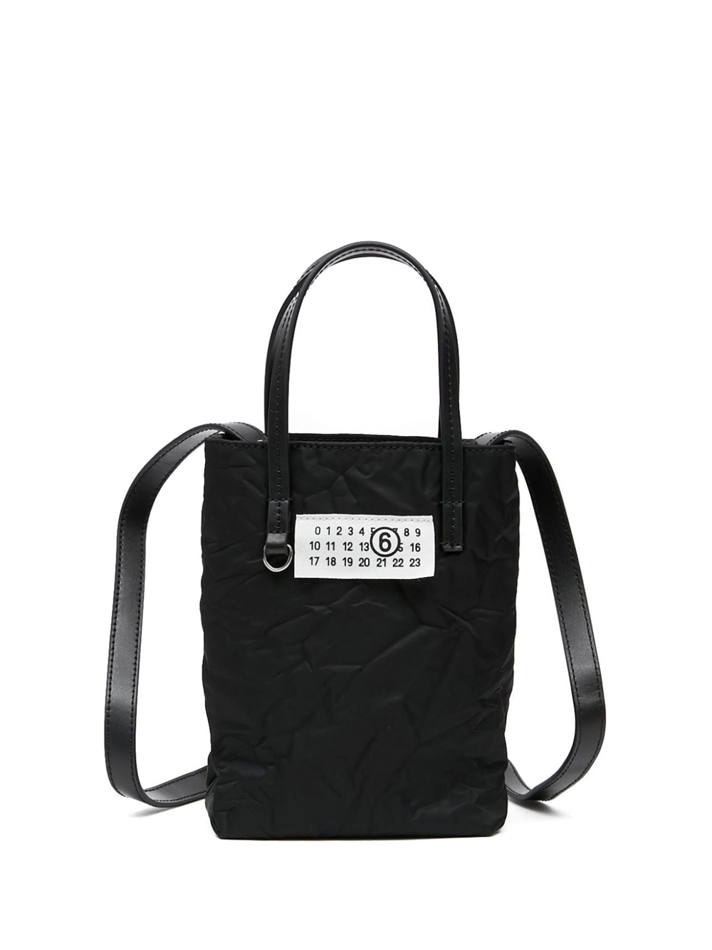 MM6 MAISON MARGIELA SHOPPING BAG MINI WOMAN BLACK IN POLYAMIDE