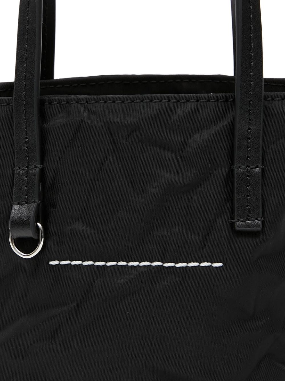 MM6 MAISON MARGIELA SHOPPING BAG MINI WOMAN BLACK IN POLYAMIDE