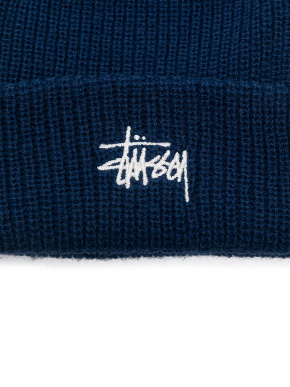 basic cuff beanie man blue in acrilic - STÜSSY - d — 2