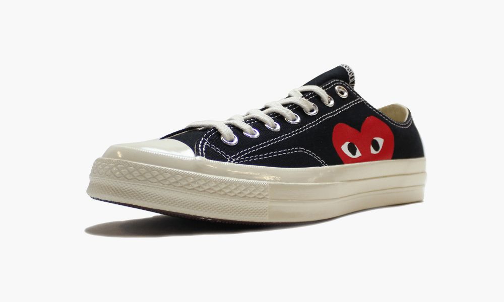comme des garçons converse black