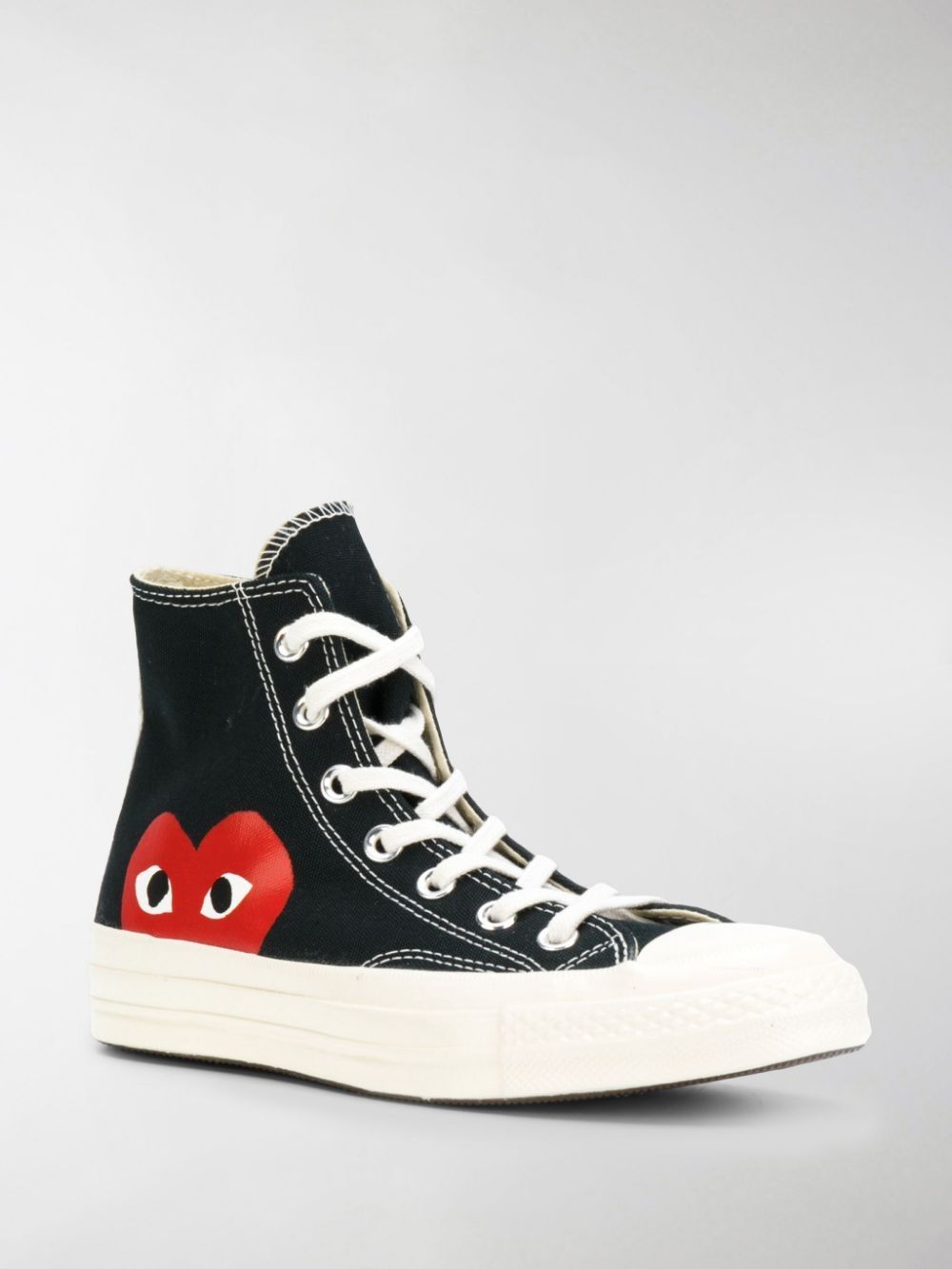 comme des garçons black converse