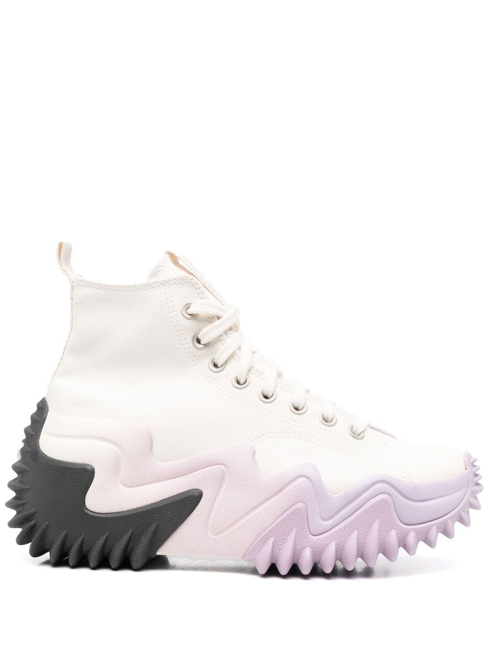 Converse Run Star Motion Sneakers In White Canvas