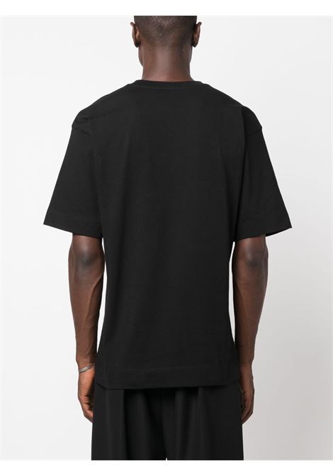 heli tshirt man black in cotton DRIES VAN NOTEN | 232-021111-7602900