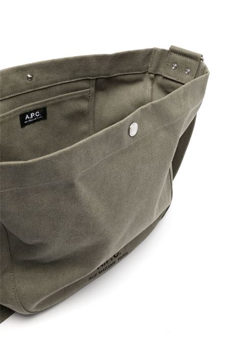 jurnal satchel bag woman khaki APC | PSAJZ-M61939JAA