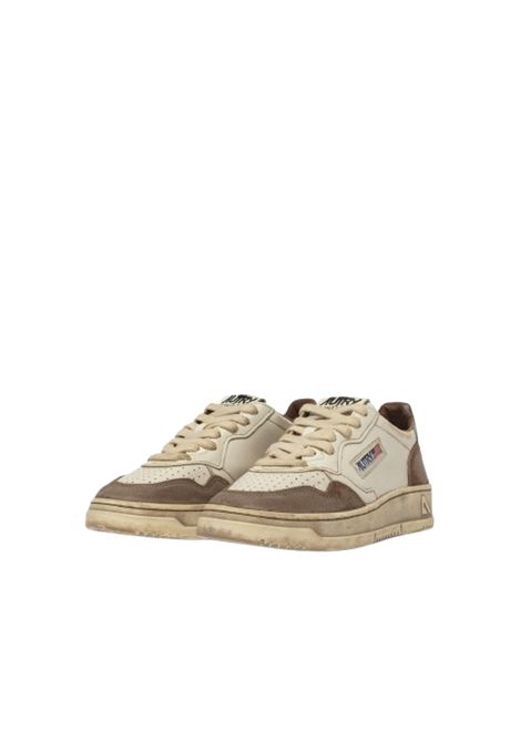 sneakers medalist low super vintage avlm ls09 uomo bianche e marroni AUTRY | AVLMLS09